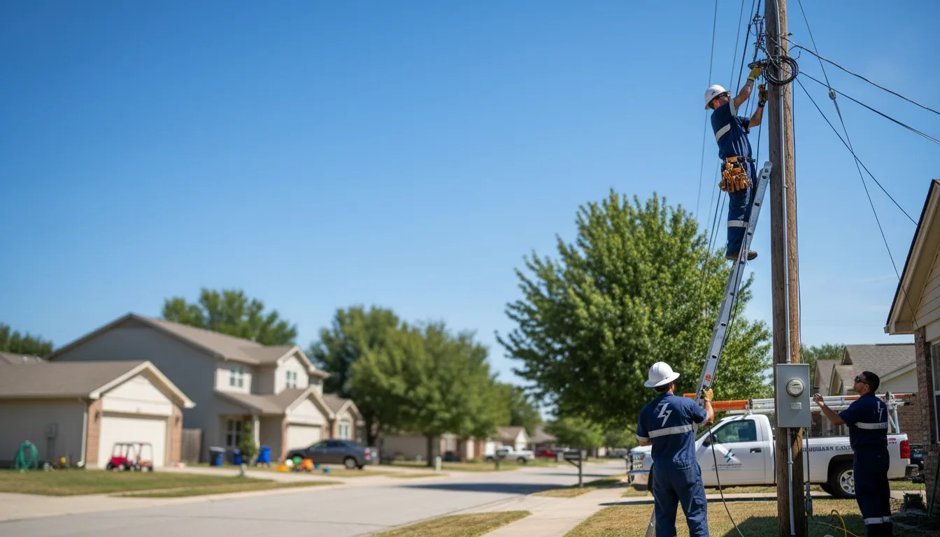 Residential electrician providing installation services in Statham, GA